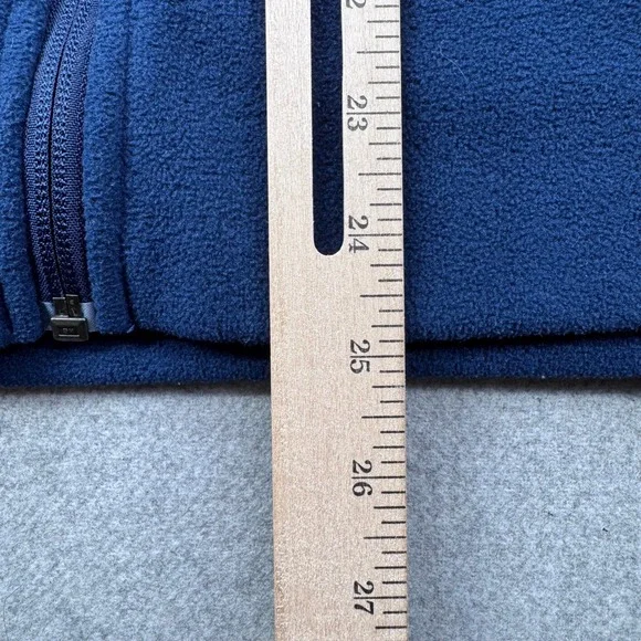 Auburn University Tigers Columbia Fleece Vest Sz M Blue‎ Full Zip Pockets - Picture 8 of 13